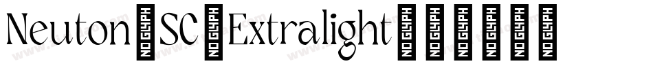 Neuton-SC-Extralight字体转换