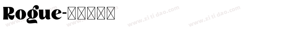 Rogue字体转换