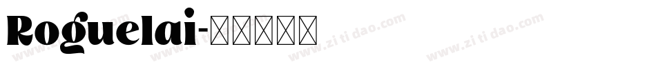 Roguelai字体转换