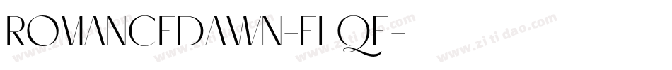 RomanceDawn-eLqe字体转换
