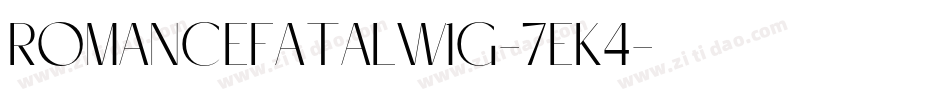 RomanceFatalW1g-7EK4字体转换