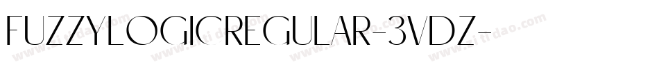 FuzzyLogicRegular-3VdZ字体转换
