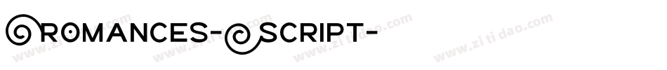 Romances-Script字体转换