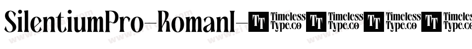 SilentiumPro-RomanI字体转换