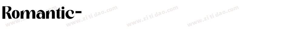 Romantic字体转换