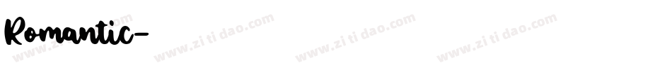 Romantic字体转换