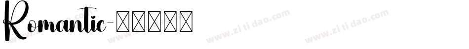 Romantic字体转换