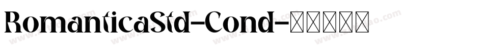 RomanticaStd-Cond字体转换