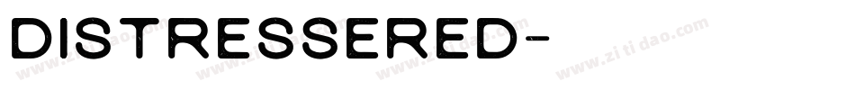 distressered字体转换