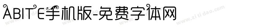 ABITE手机版字体转换