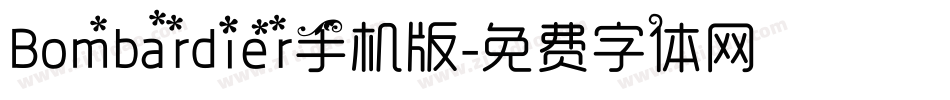 Bombardier手机版字体转换