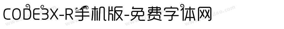 CODE3X-R手机版字体转换