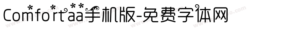 Comfortaa手机版字体转换