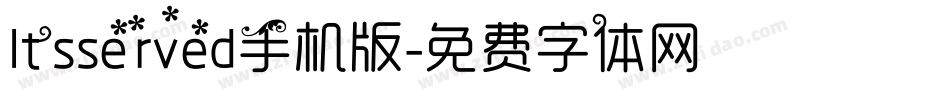 Itsserved手机版字体转换
