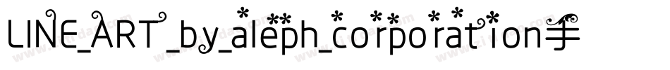 LINE_ART_by_aleph_corporation手机版字体转换