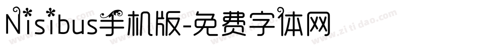 Nisibus手机版字体转换