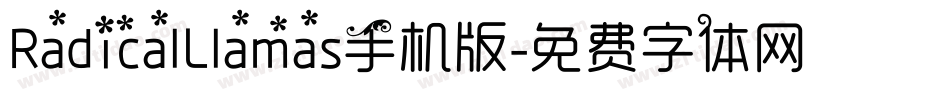 RadicalLlamas手机版字体转换