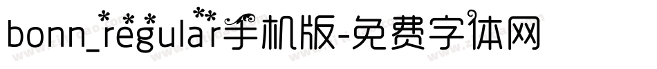 bonn_regular手机版字体转换