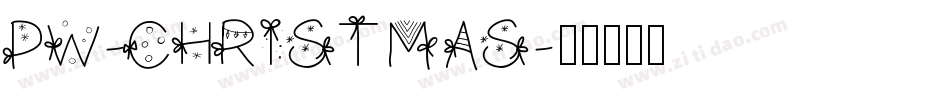 PW-Christmas字体转换