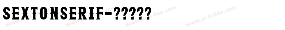 SextonSerif字体转换