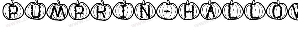 Pumpkin-Halloween-St字体转换