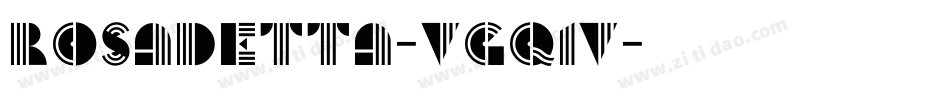 Rosadetta-VGq1V字体转换
