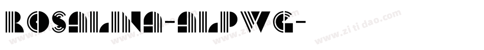 Rosalina-ALPwg字体转换
