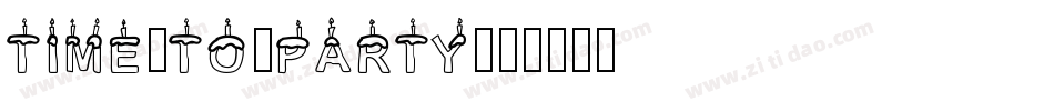 Time-To-Party字体转换