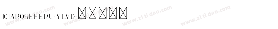 101ARoseFerU-yLvd字体转换