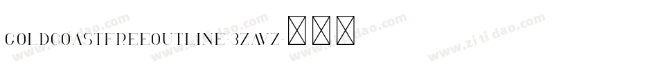 GoldcoastfreeOutline-3zaVZ字体转换