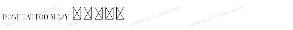 RoseTattoo-M32Y字体转换