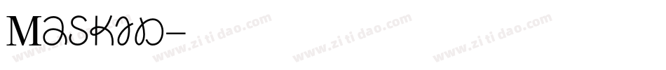 Maskid字体转换