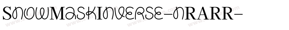 SnowMaskInverse-nRARR字体转换