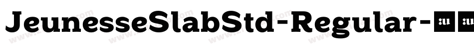 JeunesseSlabStd-Regular字体转换