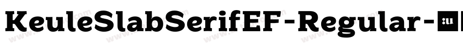KeuleSlabSerifEF-Regular字体转换