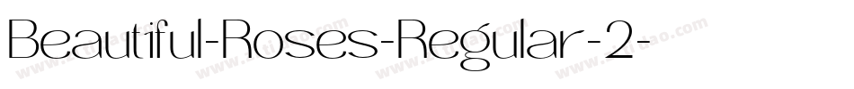 Beautiful-Roses-Regular-2字体转换