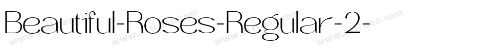 Beautiful-Roses-Regular-2字体转换