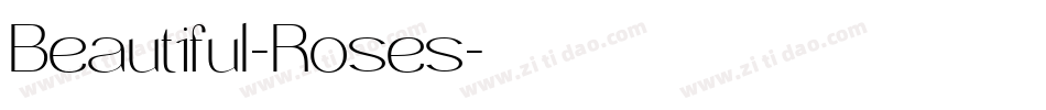Beautiful-Roses字体转换