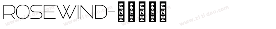 rosewind字体转换
