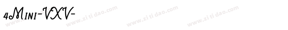 4Mini-VXV字体转换