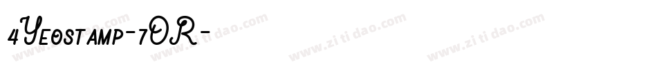4Yeostamp-7OR字体转换