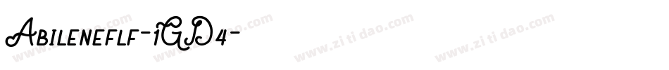 Abileneflf-1GD4字体转换