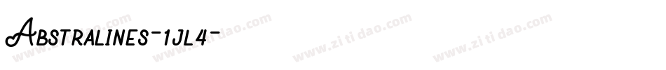 Abstralines-1jl4字体转换