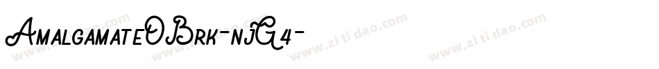 AmalgamateOBrk-njG4字体转换