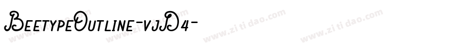 BeetypeOutline-vjD4字体转换
