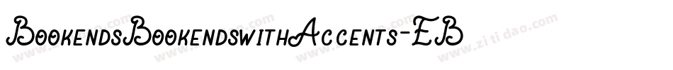 BookendsBookendswithAccents-EBO4字体转换