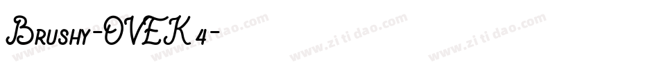 Brushy-OVEK4字体转换