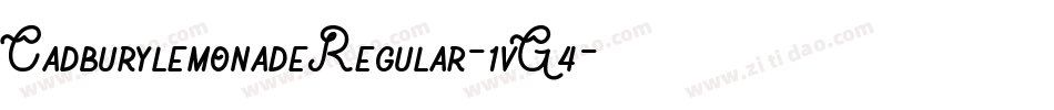 CadburylemonadeRegular-1vG4字体转换