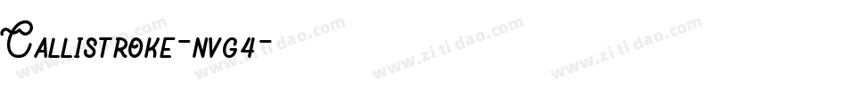 Callistroke-nvg4字体转换