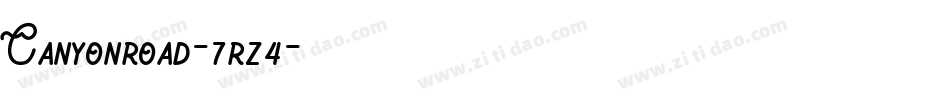 Canyonroad-7rz4字体转换